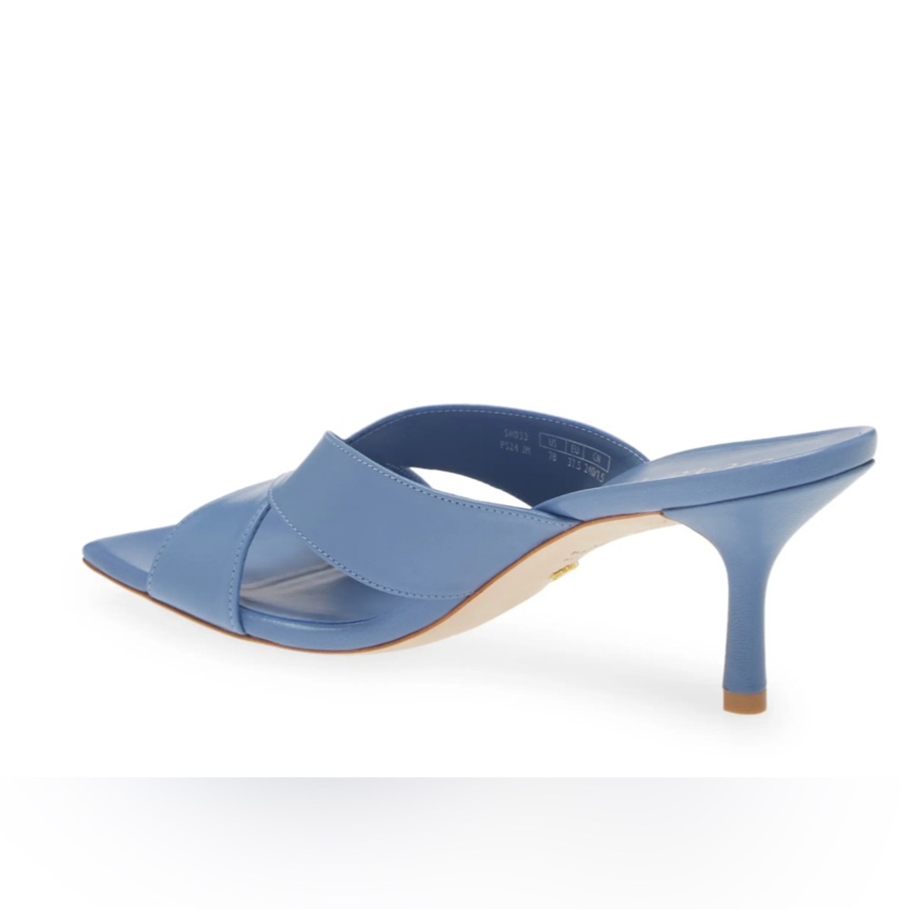 Stuart Weitzman Carmen Sandal in Blue Steel - Picture 2 of 6